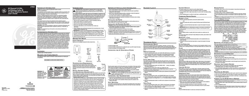 GE 27933 User manual