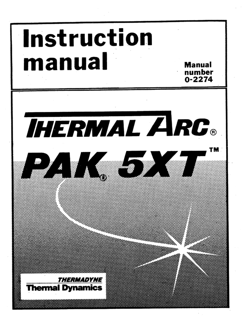 Thermal Arc PAK 5XT instruction manual