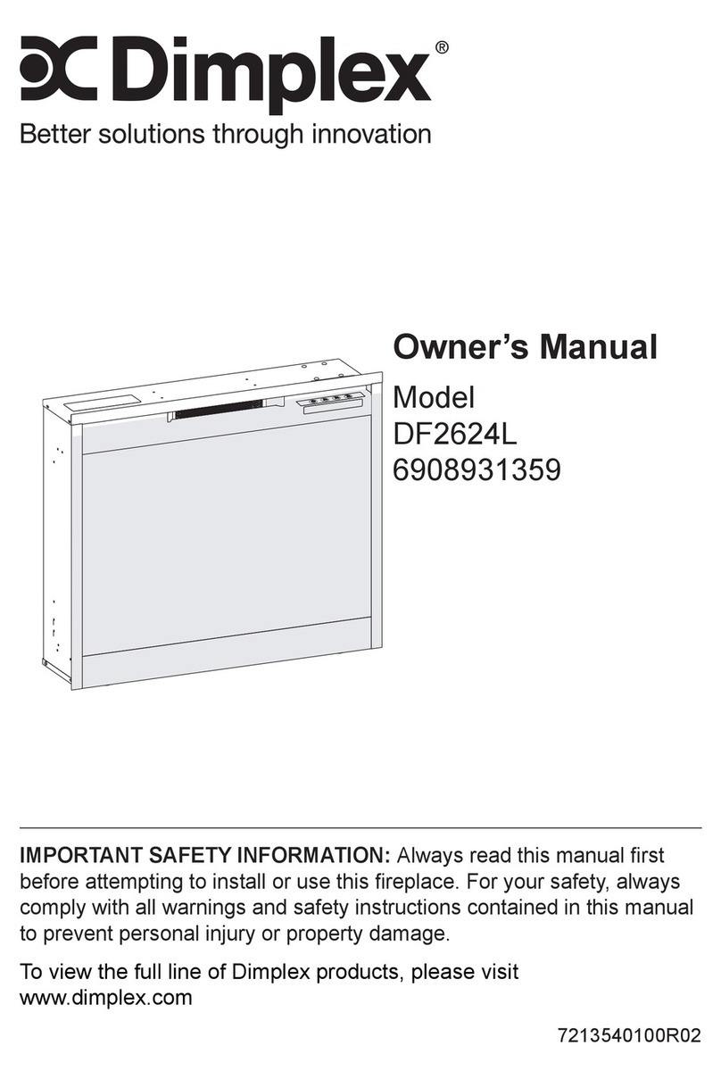 Dimplex DF2624L owner's manual