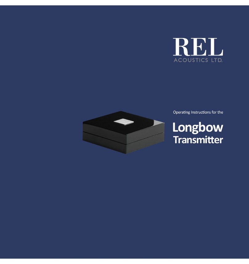 REL Acoustics Longbow operating instructions