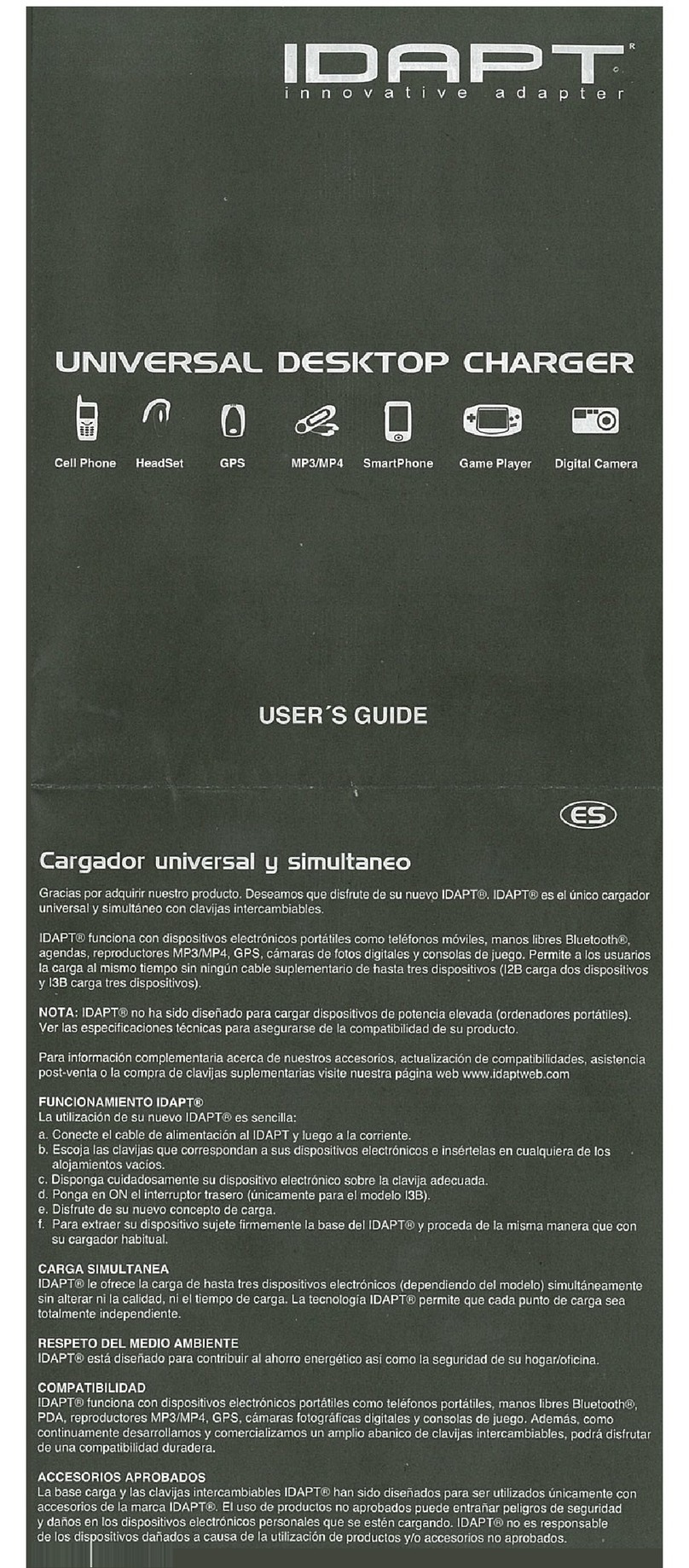 Idapt i3 user manual