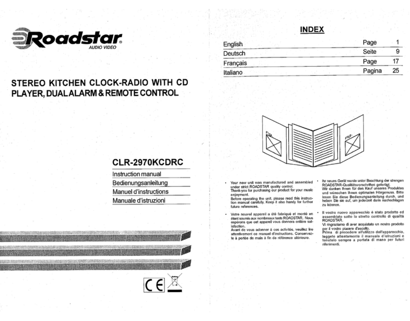 Roadstar CLR-2970KCDRC instruction manual