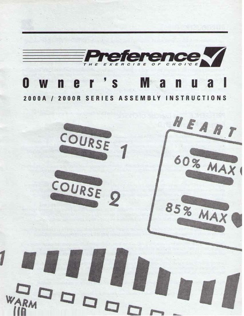 Preference HRT 2000A owner's manual
