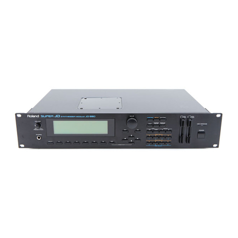 Roland JD-990 User manual