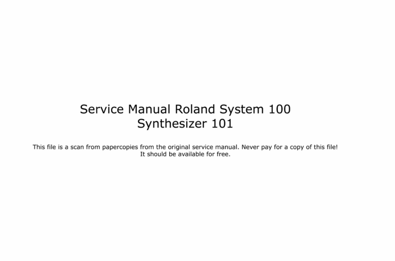 Roland System-100 Model-101 User manual Roland System-100 Model-101 User manual