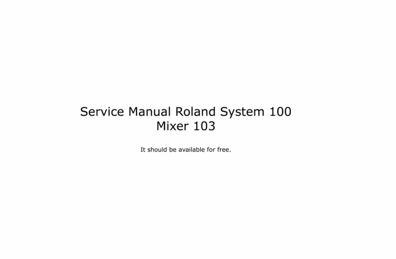 Roland System 100 - 103 User manual