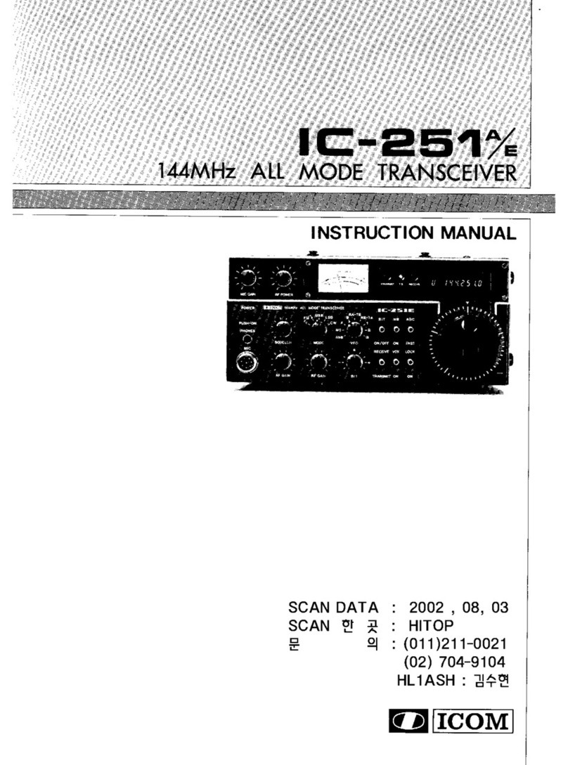 Icom IC-251A User manual
