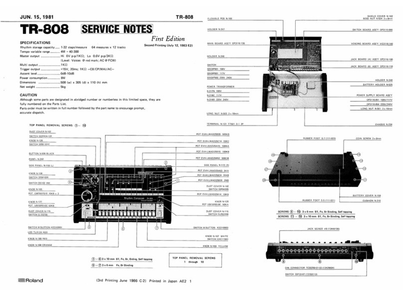 Roland TR-808 Operating and maintenance manual Roland TR-808 Operating and maintenance manual