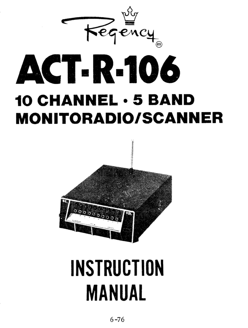 Regency ACT-R-106 instruction manual