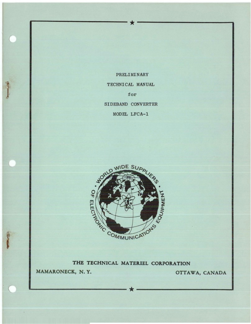TMC LFCA-1 Technical manual