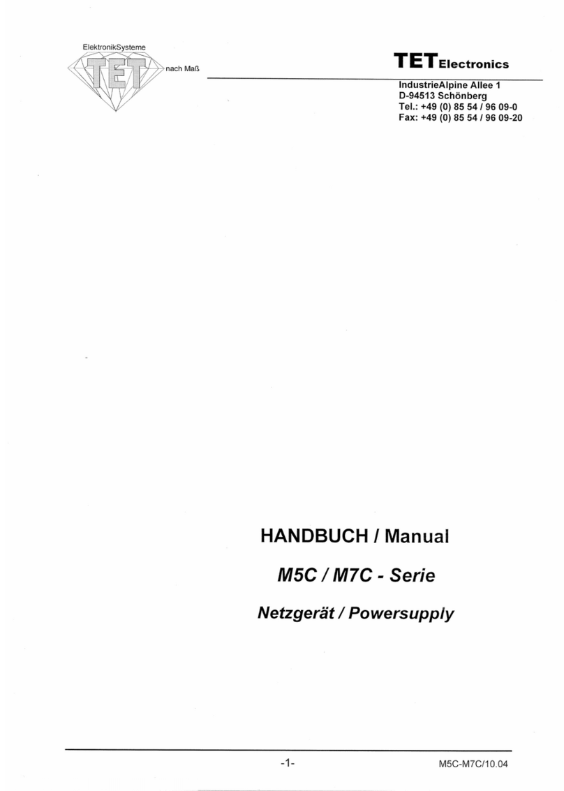 TET Electronics M5C Series manual