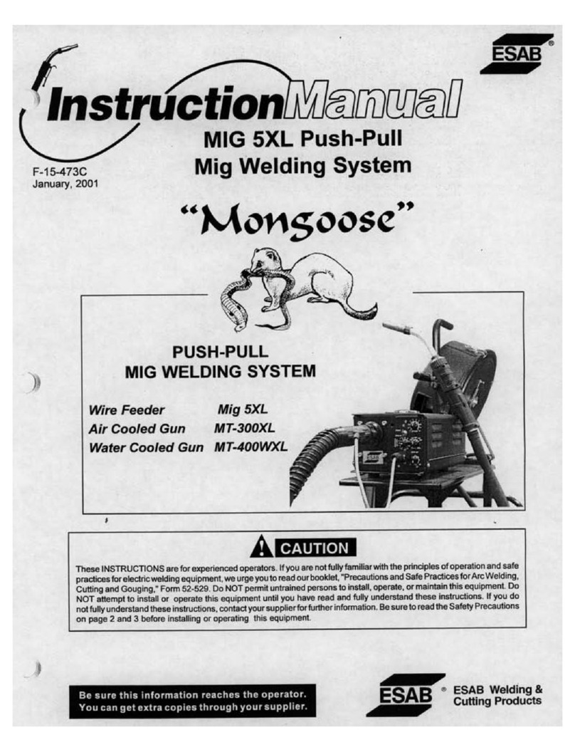 ESAB Mig 5XL Mongoose User manual