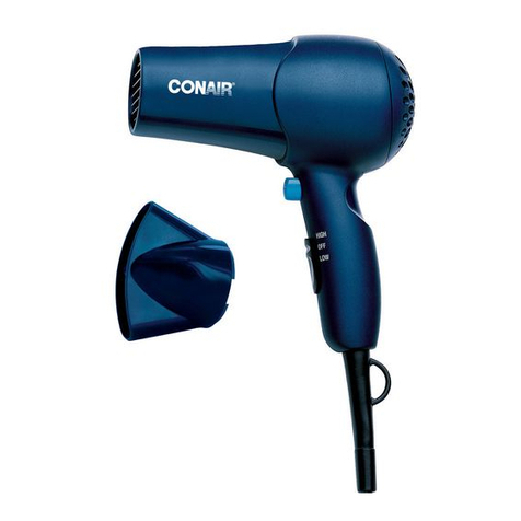 Conair 152WC instruction manual
