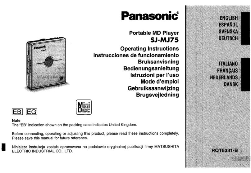 Panasonic SJ-MJ75 operating instructions