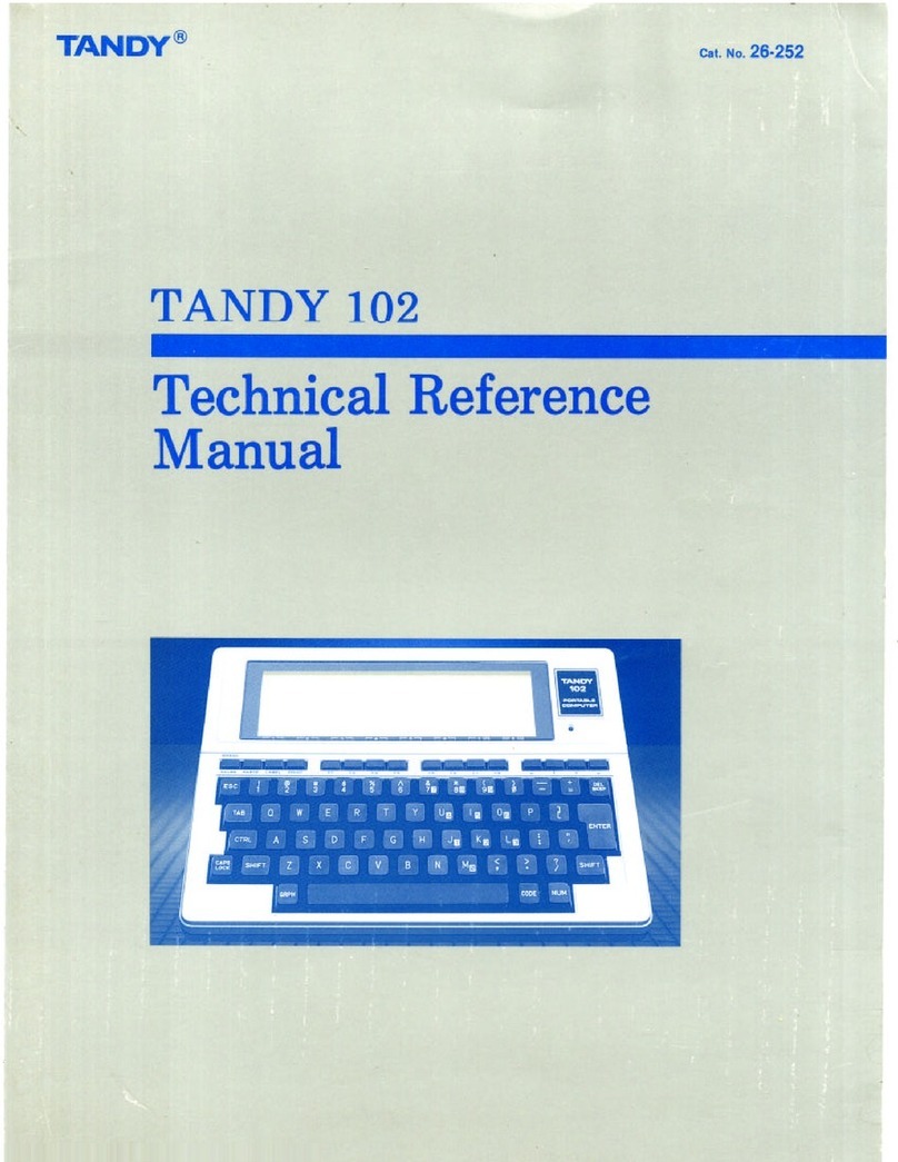 Tandy 102 Product manual Tandy 102 Product manual