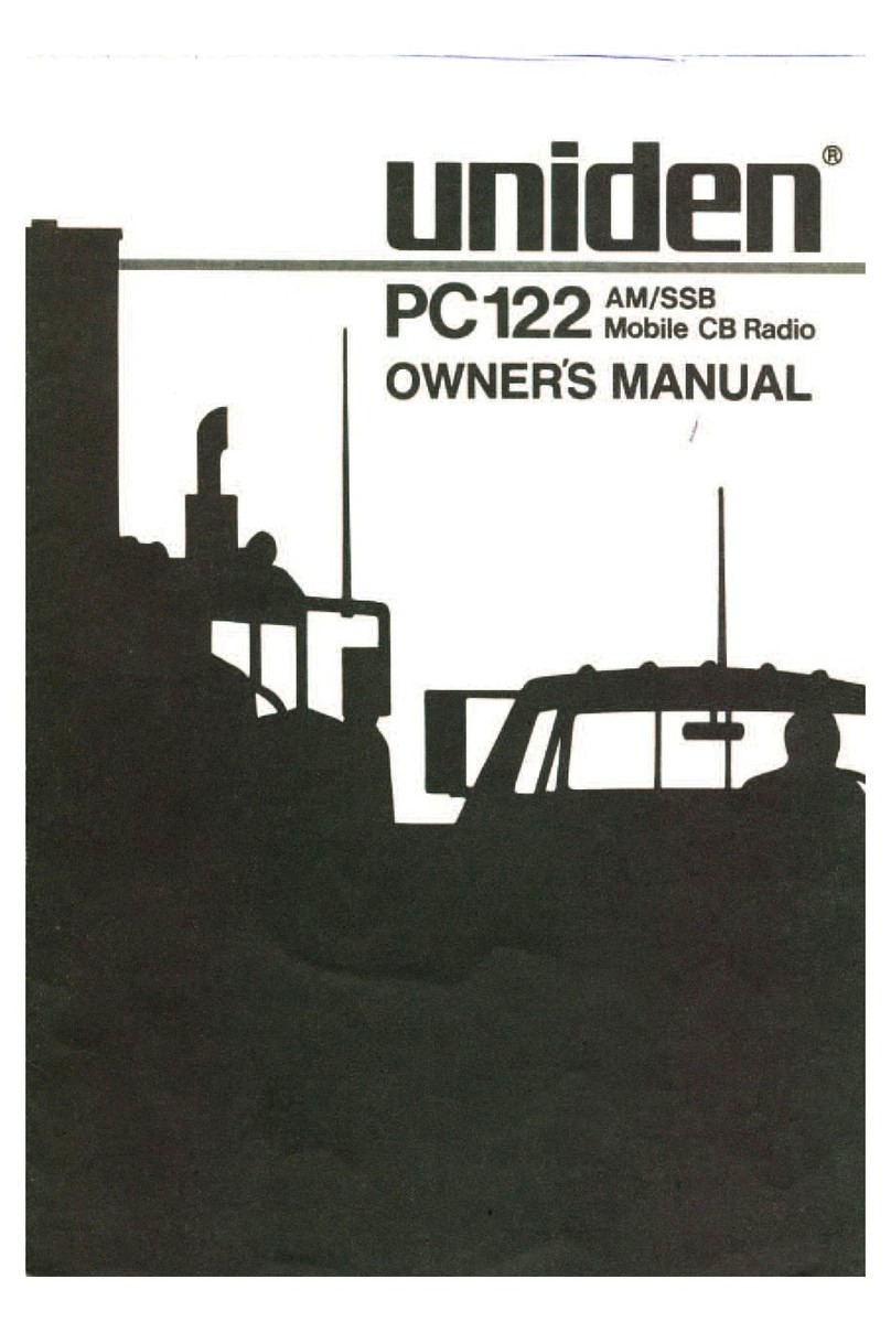 Uniden PC122 User manual