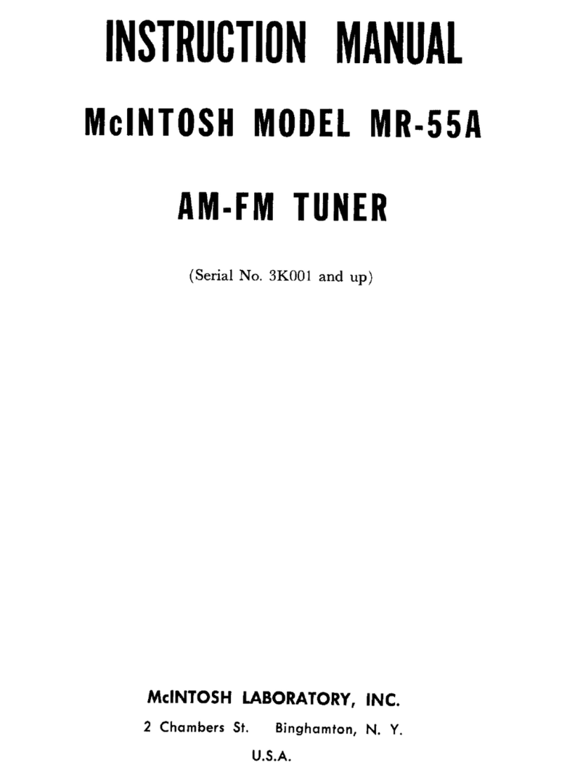 McIntosh MR-55A instruction manual