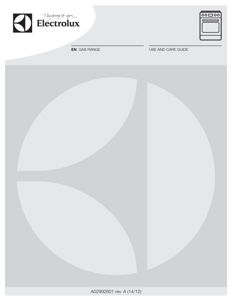 Electrolux EI30GF45QS Use and care guide