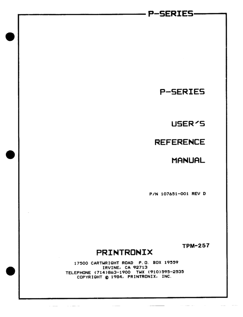 Printronix P300 Assembly instructions