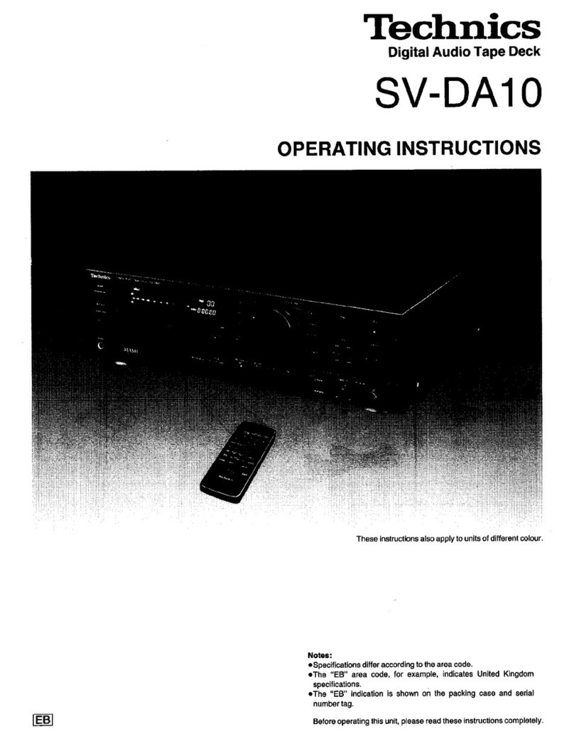 Technics SV-DA10 operating instructions