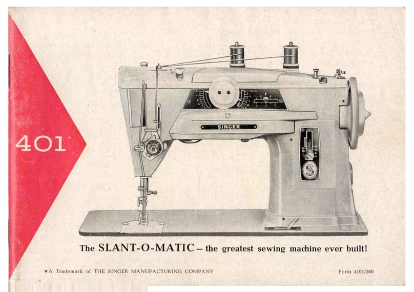 Singer 401 Instruction book