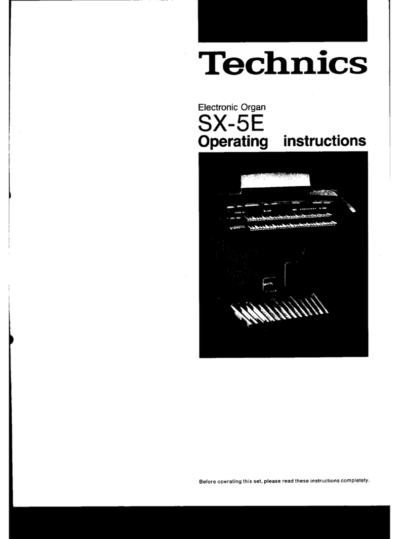 Technics SX-5E User manual Technics SX-5E User manual