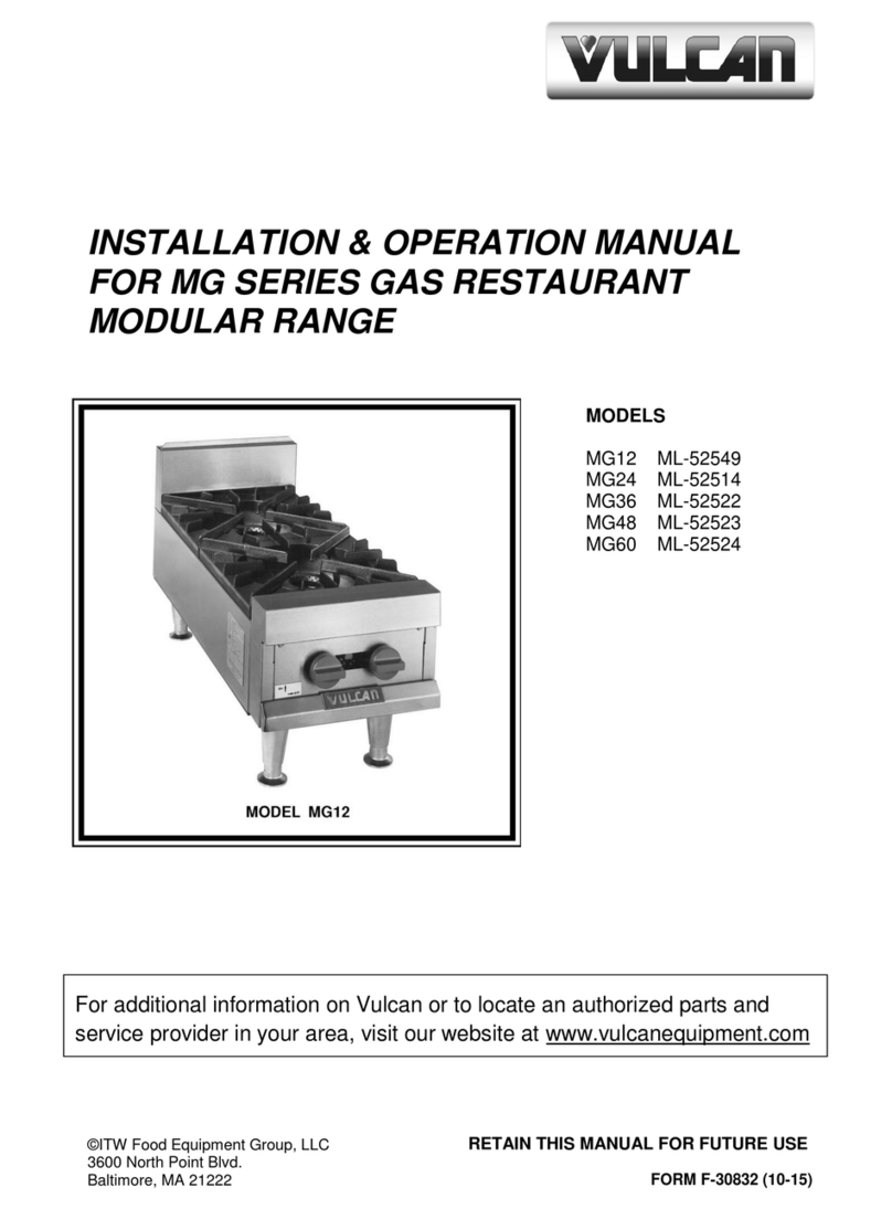 Vulcan-Hart MG12 User manual