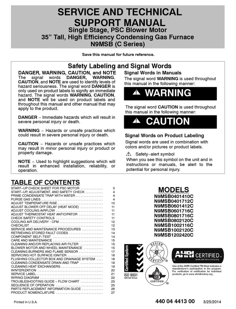 ICP N9MSB0401410C Installation instructions