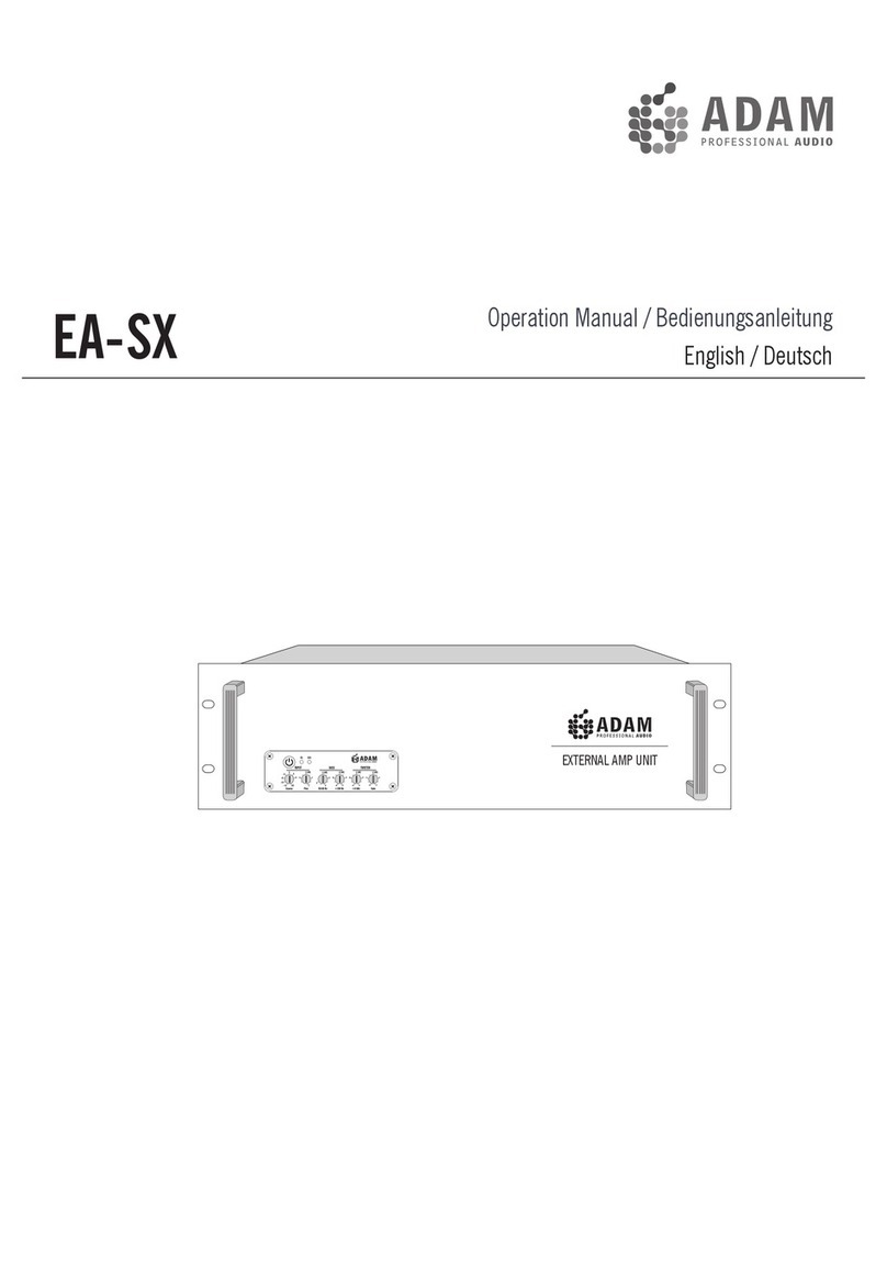 Adam EA-SX Operation manual