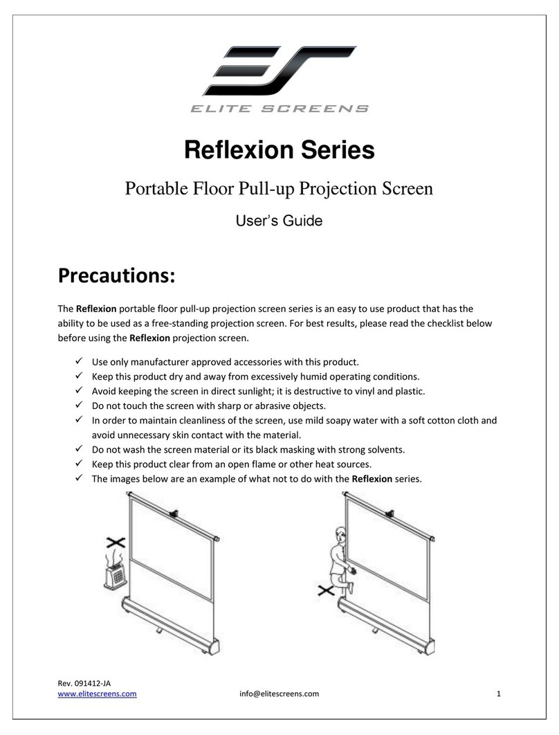 Elite Screens Reflexion Series User manual