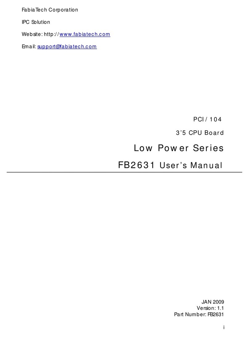 FabiaTech FB2631 user manual