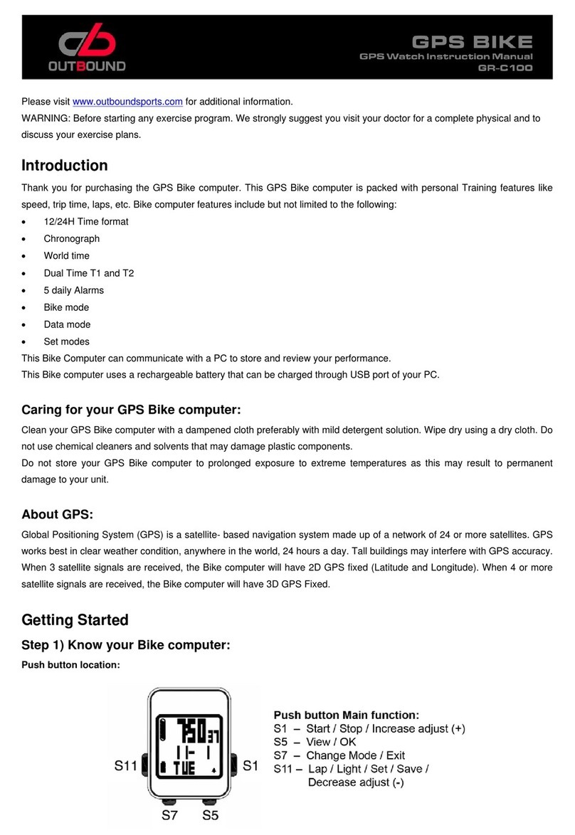 Outbound GR-C100 instruction manual