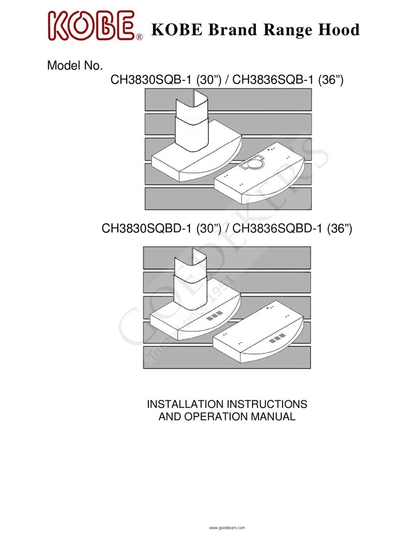 KOBE CH3830SQB-1 Troubleshooting guide KOBE CH3830SQB-1 Troubleshooting guide