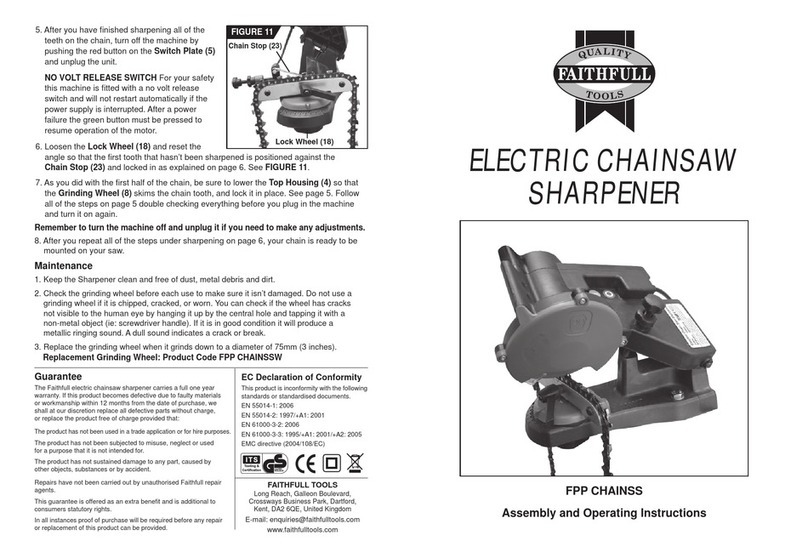 Faithfull FPP CHAINSS Operator's manual