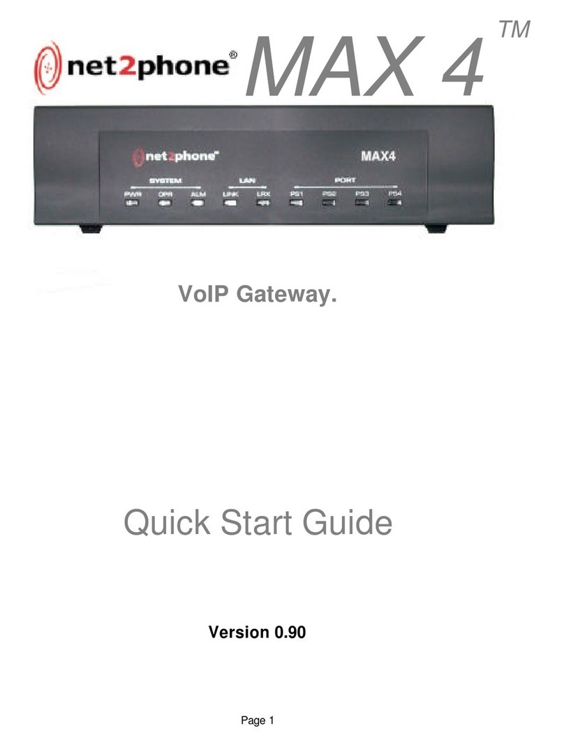 Net2Phone MAX 4 User manual