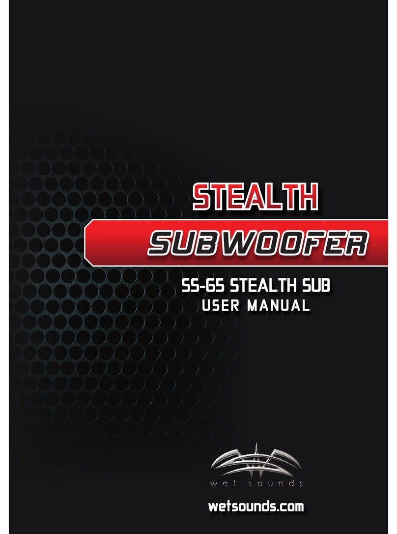 Wet Sounds SS-65 user manual
