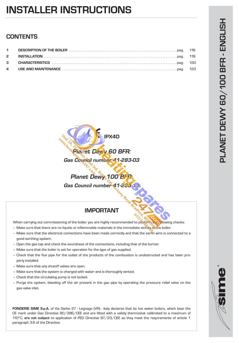 Sime PLANET DEWY 60 User manual