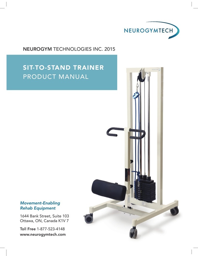 Neurogymtech SIT-TO-STAND TRAINER product manual