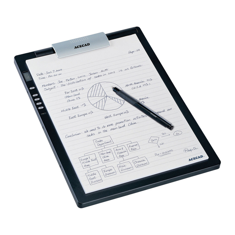 Acecad DigiMemo L2 User manual