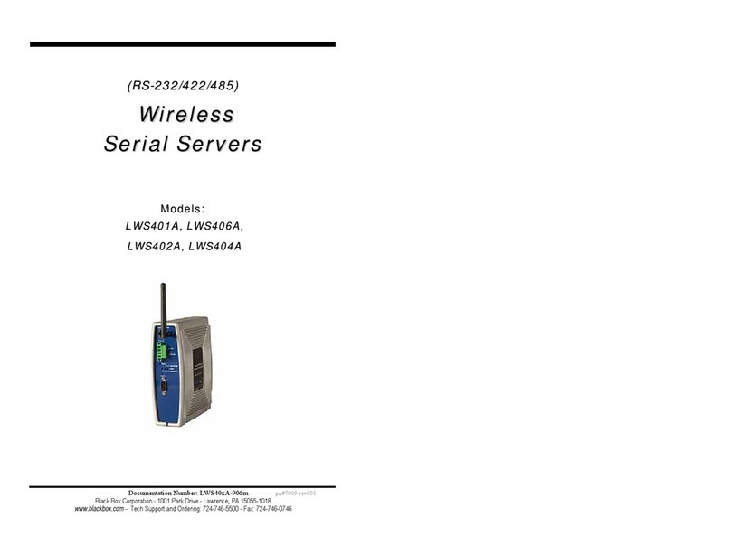 Black Box LWS401A user manual