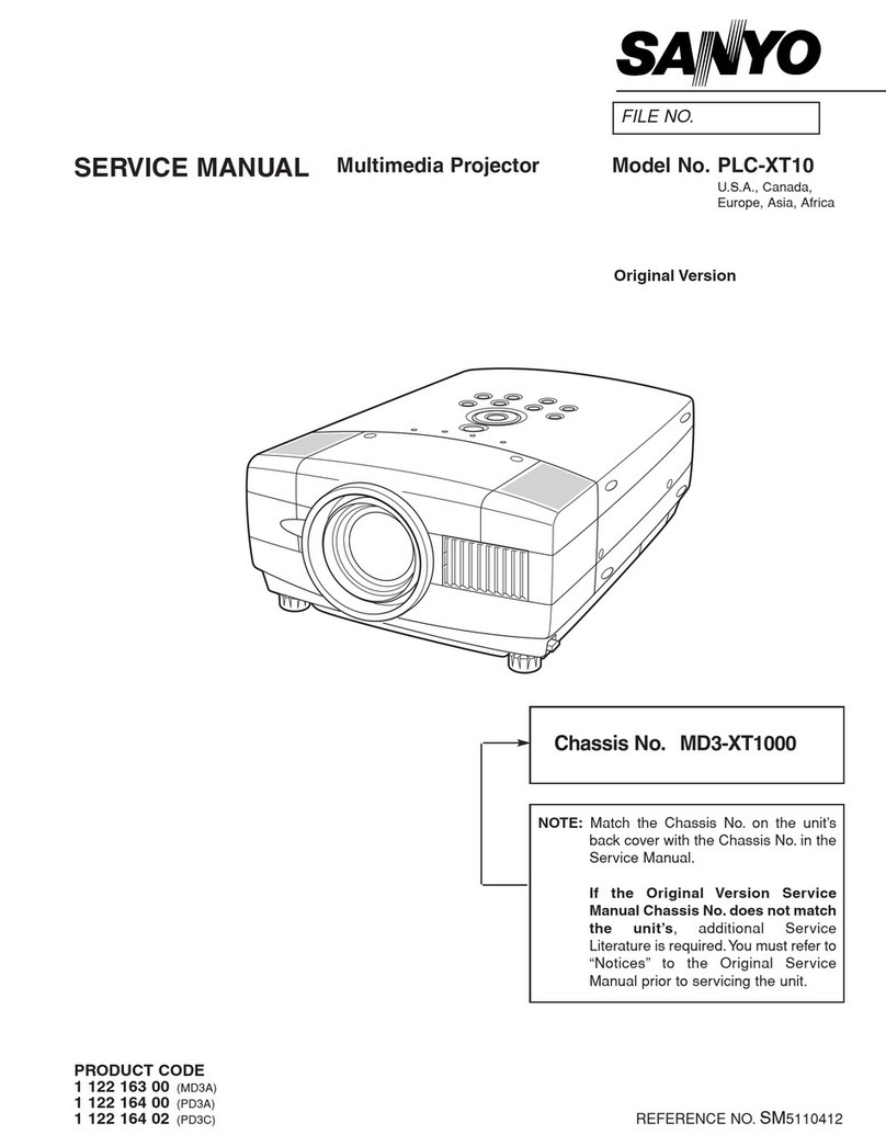 Sanyo PLC-XT10 User manual