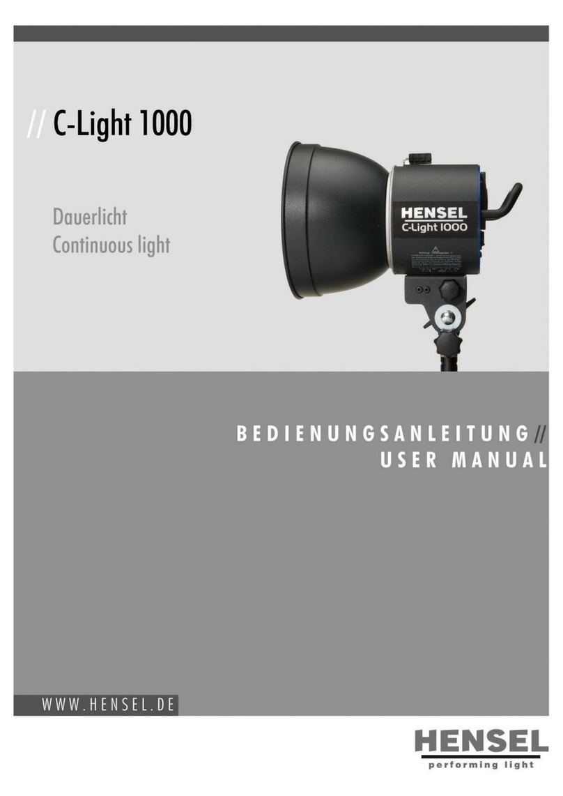 Hensel C-Light 1000 user manual