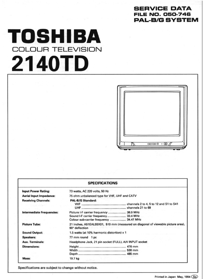 Toshiba 2140TD Mounting instructions