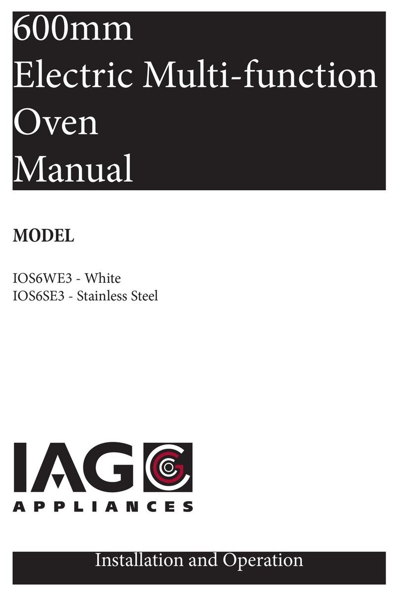 IAG IOS6WE3 Installation and operation