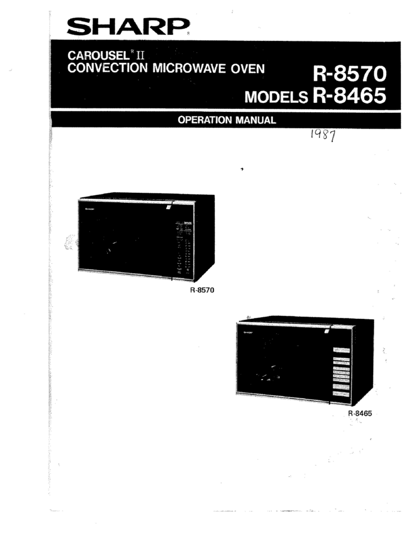 Sharp Carousel II R-8570 User manual