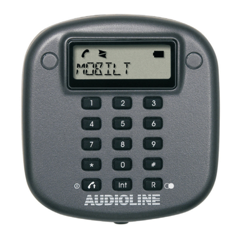 AUDIOLINE DECT-Mobilteil operating instructions