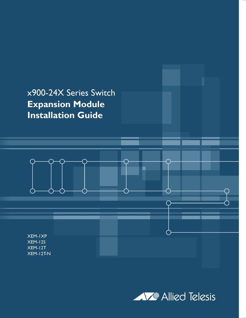 Allied Telesis XEM-1XP User manual