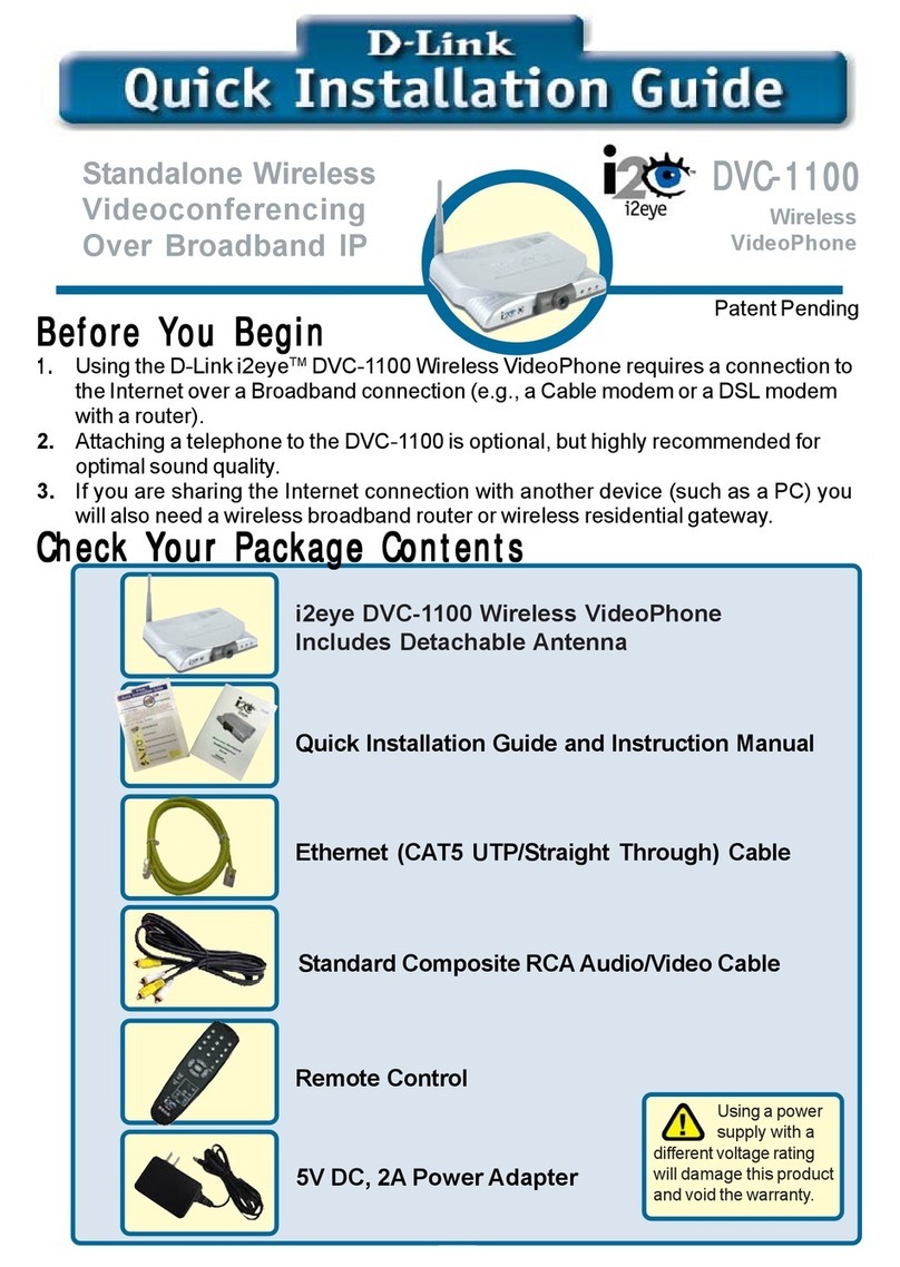 D-Link DVC-1100 Quick installation guide