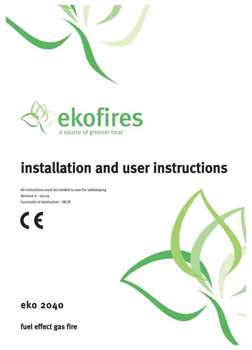 ecofires eko 2040 Installation and user instructions ecofires eko 2040 Installation and user instructions