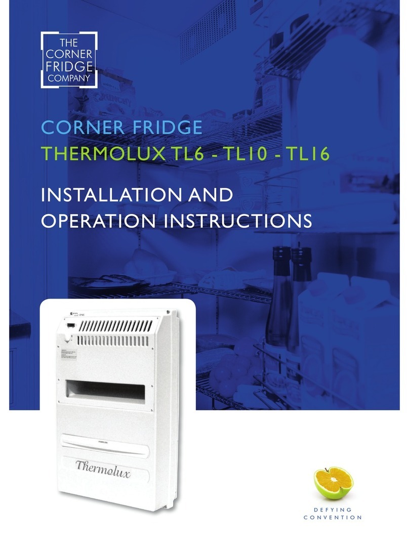 The Corner Fridge THERMOLUX TL6 Installation and operation instructions